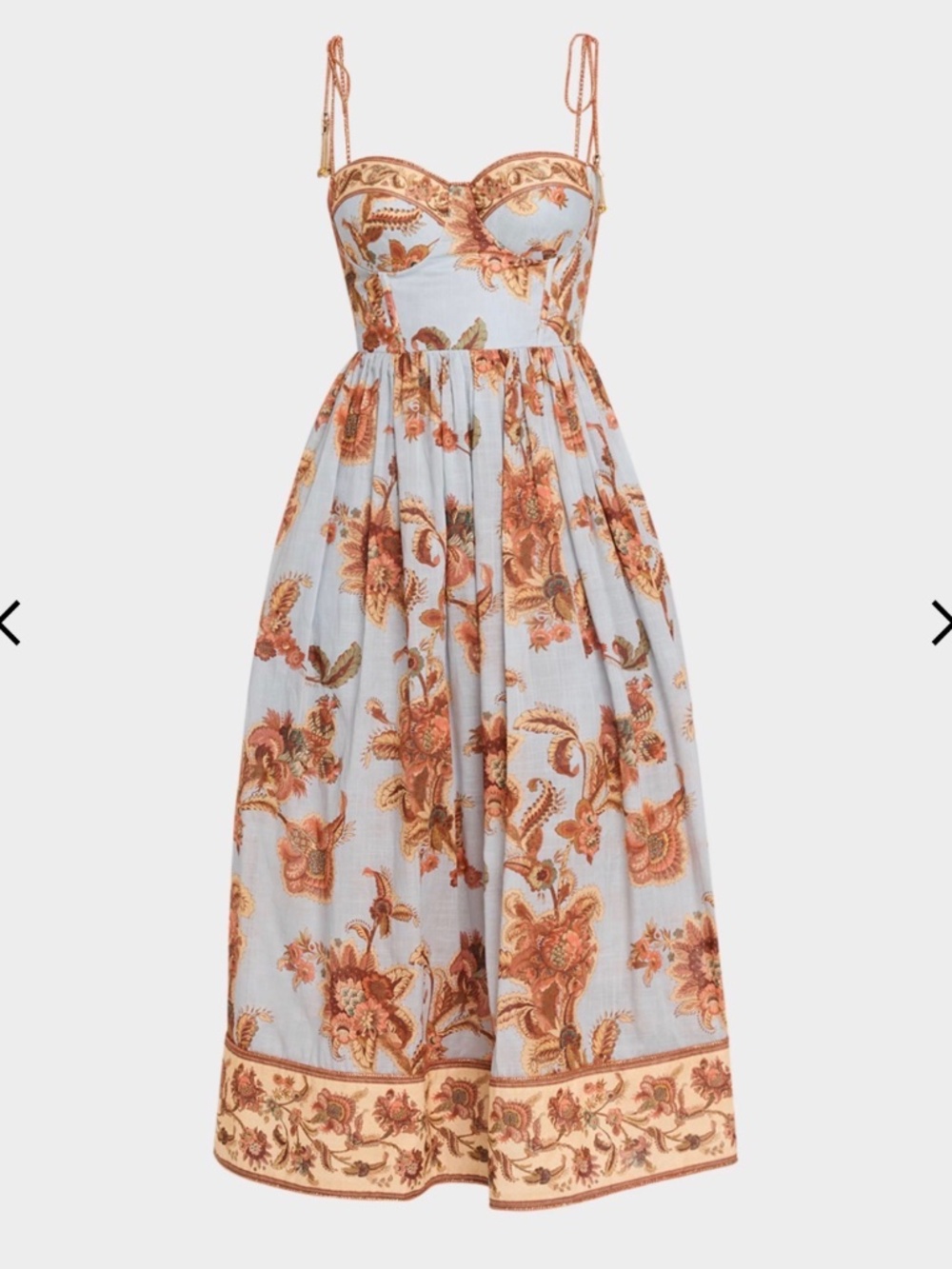 Zimmermann Aster Corset Midi Dress